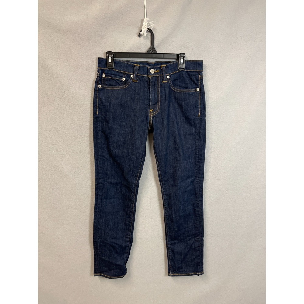 Levi's 511 Jeans 31x30 Blue Denim Cotton Stretch Dark Wash Slim Fit Skinny Leg